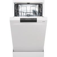 Gorenje GS520E15W Freistehender Geschirrspüler 45cm Weiß - 9 Maßgedecke - 4 Programme - Besteckkorb - Edelstahlbottich - AquaStop - Selbstreinigender Filter - 3 in 1-Funktion