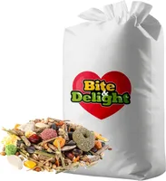 Bite & Delight krmivo pro hlodavce 10 kg - Přírodní obilné krmivo pro pískomily, myši, potkany a kavčata - Bez přísad - 10000 g
