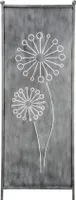 Stele Metall grau Sichtschutz XXL "Pusteblume" H202xB64cm Windschutz Dekowand