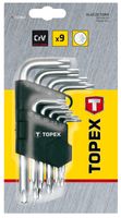 TOPEX Klucze Torx T10-T50, zestaw 9 szt.