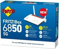 FRITZ!Box 6850 5G INT. Modem LTE, router WLAN (maks. 866 Mbit/s) i system telefonii IP