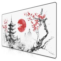 Titanwolf Gaming Mauspad, XXXL Speed Mousepad 1200 x 600 mm, Geschwindigkeit & Präzision, Japan Ink Painting