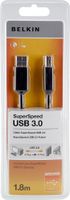 BELKIN USB 3.0 Pro Kabel, Stecker A - Stecker B, 1,8m