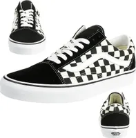 Vans primary check old skool Homme Noir