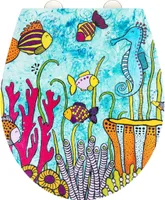WENKO WC Sitz Klodeckel Toilettendeckel Absenkautomatik Toilettensitz Ocean Life