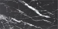 Tischplatte Schwarz 100x50 cm 6 mm Hartglas in Marmoroptik