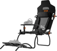VEVOR Rennlenkradständer, faltbar, für Logitech G923/G920/G29, Lenkradständer und Fußpedalwinkel einstellbar, tragbarer Fahrsimulator-Cockpit aus Stahl, Thrustmaster T248P, GT-/Formel-Modus,