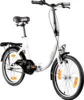 Agon Cruiser 20 Zoll Klapprad für Damen und Herren 150 - 185 cm StVZO Faltfahrrad Erwachsene tiefer Einstieg weiß