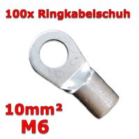 100x Ringkabelschuh 10mm² M6 verzinnt