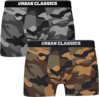 Urban Classics - Boxerky 2er Pack wood / dark camo 4XL