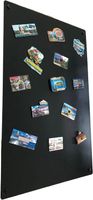 STALFORM Magnettafel Schwarz 80x50 cm aus Edelstahl Magnetwand Pinnwand  Magnetisch Groß Magnetboard Küche, Büro, Kinderzimmer