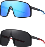 2 Paar Sonnenbrillen für Damen und Herren, Fahrradsonnenbrillen, Sport-Sonnenbrillen, Fahrrad-Sonnenbrillen