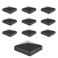 10x Pfostenkappe Pfostenkappe Pyramide Zaunkappe Zierkappe Pfahl für Holzpfosten Schwarz 91*91mm