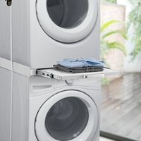 Verbindungsrahmen 'Buxton' für Waschmaschine/Trockner mit ausziehbarer Ablage
