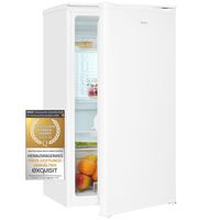 Exquisit Vollraumkühlschrank KS116-V-042E weiss | Nutzinhalt: 88 L | Glasablagen | 55cm Breite | Ohne Gefrierfach