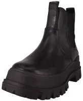 Buffalo Damen Elegante Stiefelette Aspha Chelsea Buckle 1270091 Schwarz