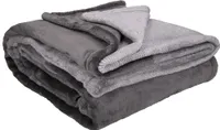 Betz Wohndecke 140x190 cm Kuscheldecke Tagesdecke  Farbe: grau