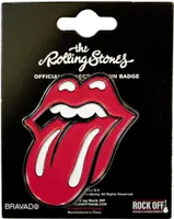 The Rolling Stones - Zunge - Abzeichen "Classic" - Zink-Legierung, Emaille, Vernickelt RO11206 (Einheitsgröße) (Rot)