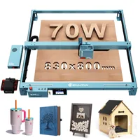 SCULPFUN S70 MAX 70W Laser Graviermaschine mit Air Assist, 36000 mm/min, Offline Gravur, für Holz und Metall,Acryl,Glas,Leder-830x800mm Gravurbereich
