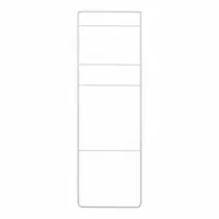 Blomus Handtuchleiter Modo, Handtuchhalter, Stahl Titanbeschichtet, Gummi, White, 170 x 55 cm, 66272