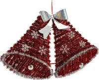 Weihnachtsdekorationsglocken 13,5 x 10 x 21 cm rot weiß grün