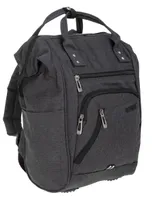 Rucksack Damen Freizeitrucksack mit Klappöffnung Elephant Finn Color Reiserucksack Tasche Handtasche 3437 Grau + Schlüßeletui