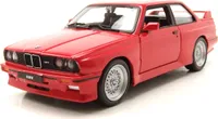 Bburago 21100 BMW M3 (E30) rot 1988 Maßstab 1:24 Modellauto