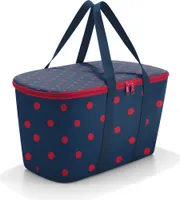 reisenthel coolerbag, Kühltasche, Isolierte Tasche, Picknicktasche, Einkauftasche, Thermotasche, Mixed Dots Red, 20 L, UH3075