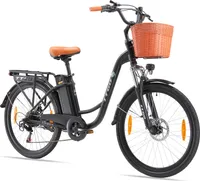 26 Zoll E Bike Damenfahrrad ab 155cm City Elektrofahrrad mit tiefem Einsteig 36V 14,5Ah City E-Bikes & E-Hollandrader Reichweite bis 100km