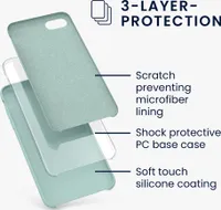kwmobile Hülle kompatibel mit Apple iPhone SE (2022) / iPhone SE (2020) / iPhone 8 / iPhone 7 Hülle - Silikon Handy Case - Handyhülle weiche