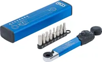 Drehmomentschlüssel | Abtrieb Innensechskant 6,3 mm (1/4") | 2 - 10 Nm | mit Bit-Satz | 9-tlg.
