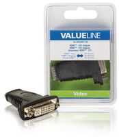 Valueline HDMI - DVI-Adapter HDMI Eingang - DVI-Buchse schwarz VLVB34911B