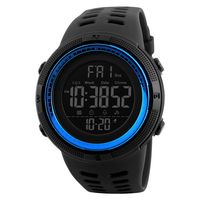 SKMEI Maenner Sportuhren Countdown Doppelzeit Uhr Alarm Chronograph Digital Armbanduhren 50 Mt Wasserdicht Relogio Masculino