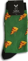 TwoSocks lustige Socken - Pizza Socken grün, Motivsocken für Damen & Herren  Baumwolle Einheitsgröße