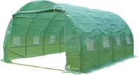VOUNOT Gewächshaus Foliengewächshaus Winterfest Tomatenhaus Folientunnel, 4x3x2m 12m²
