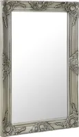 vidaXL Wandspiegel im Barock-Stil 50x80 cm Silbern