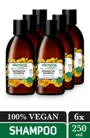 alkmene Reparatur Haar Shampoo mit Bio Calendula - veganes Haarshampoo für trockenes & strapaziertes Haar 6x 250 ml