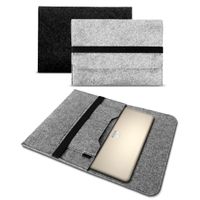 Sleeve Hülle für HP ENVY x360 15,6 Zoll Tasche Filz Notebook Cover Schutzhülle, Farbe:Grau