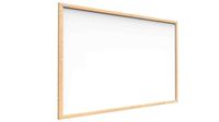ALLboards Whiteboard mit Holzrahmen 100x80cm Magnettafel Weiß Magnetisch, Trocken Abwischbar