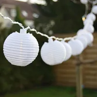 LED Lichterkette 20er Lampions 7,5cm warmweiß 4,75m lang FHS 18313