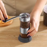 1 Kaffee Mühle Lebensmittelqualität Resistente Plastik keine Batterie benötigte Hand-Verfahren-Kaffeebohnen-Küche Küchengeräte für Zuhause