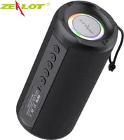 ZEALOT S46 Tragbarer kabelloser Lautsprecher mit BT 5.0-Technologie, IPX5 wasserdichte Lautsprecher, TWS-Serie, Stereo,HiFi-Sound Mobiler Lautsprecher