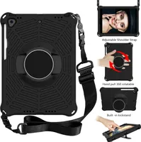Pre Apple iPad 10,2 palca 360 stupňové vonkajšie ochranné puzdro Black