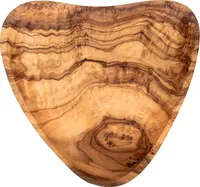 Olivenholz Schale ca. 17x17cm Herz Holzschale Holz Tischdeko Dekoschale Unikat