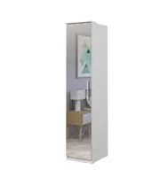 Eintüriger Spiegelschrank OLIKA – Breite 45 cm, weiß