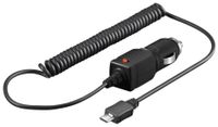 KFZ Ladekabel mit micro USB Kabel für Handy 12/24 Volt 1000mA 1A