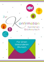 Konfirmation - Geldkarte - Glückwunschkarte im Format 11,5 x 17 cm
