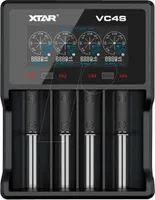 Ładowarka akumulatorów XTAR VC4SL, 4 gniazda, wyświetlacz LCD, USB, LiIon i NIMH, 18650, CR123, AA, AAA
