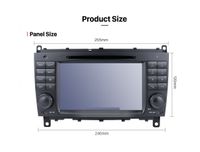 7" Touchscreen Android Autoradio DVD CarPlay Navigation für Mercedes CLK W209