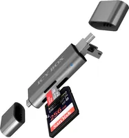 Adapter IcyBox do czytnika kart USB/microUSB/USB-C &gt; SD/mSD retail